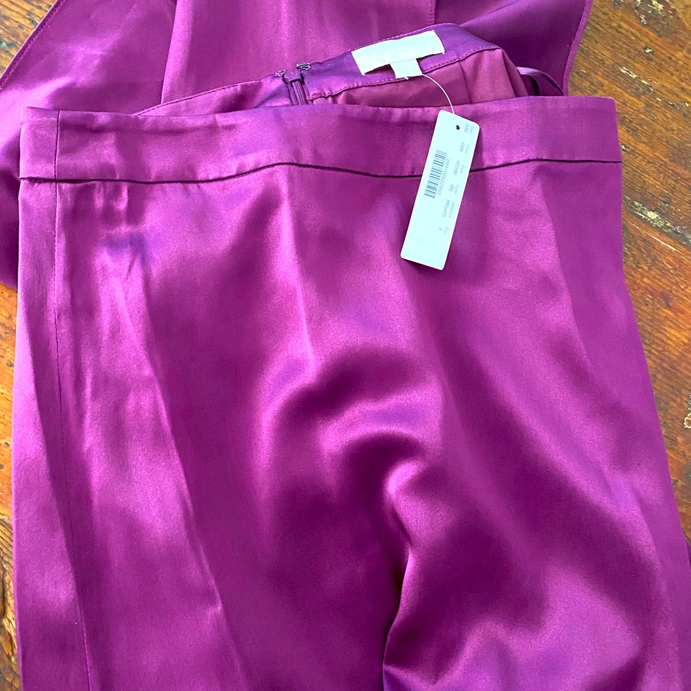 J Crew Iris silk satin skirt BNWT